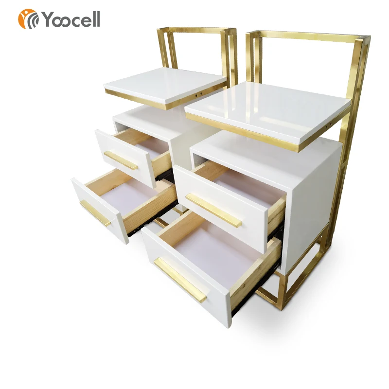 Beauty and elegant hair salon equipment and price with hair salon trolleys with stainless steel frame