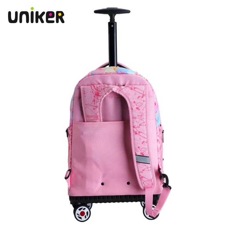 UNIKER Best 4 Wheels Carry On Travel Trolley Bags For College Boys and Girls