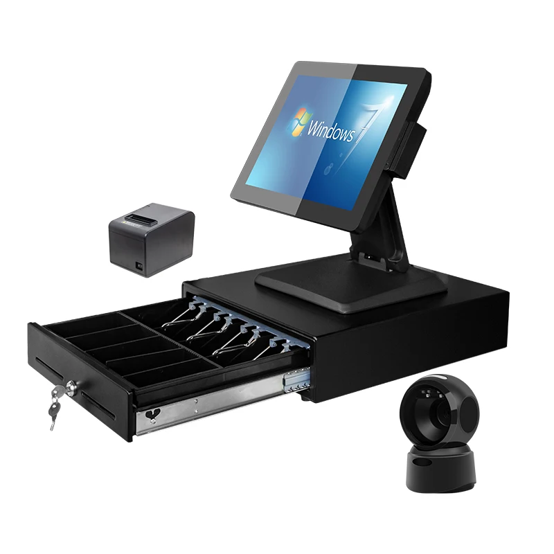 RJ11 till box CR-405 Metal cash drawer 5 bill 8 coin for Supermarket