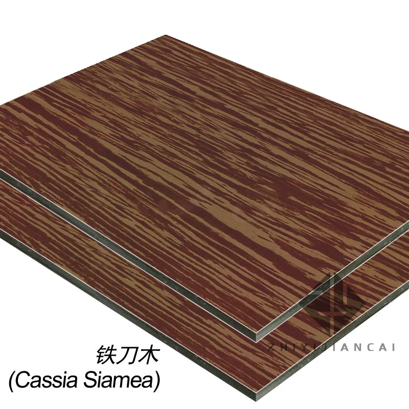 Aluminum composite plate anti-scratch wood grain stone grain indoor and outdoor wall door signboard background