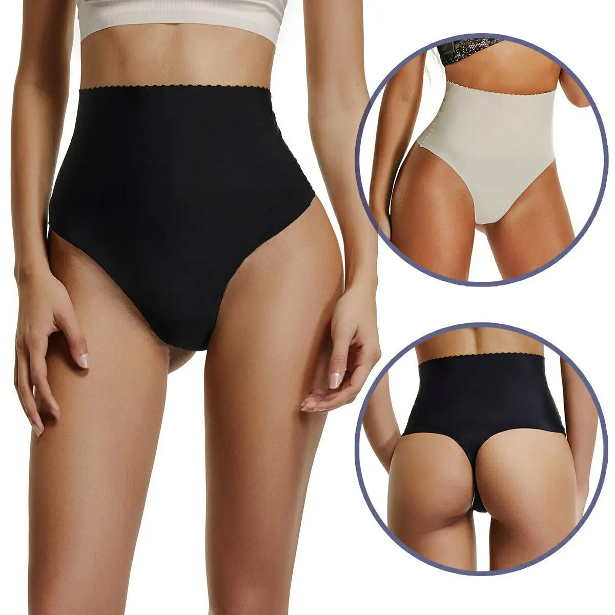 DGCHIC Plus Size S-2XL Sexy Hip Butt Lift Women Slim Push Up Butt Lifter Mid-waist G String Panty