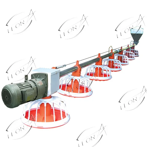 Automatic Poultry Broiler Pan Feeding System Feed Pan with Sensor for Chicken Equipment
