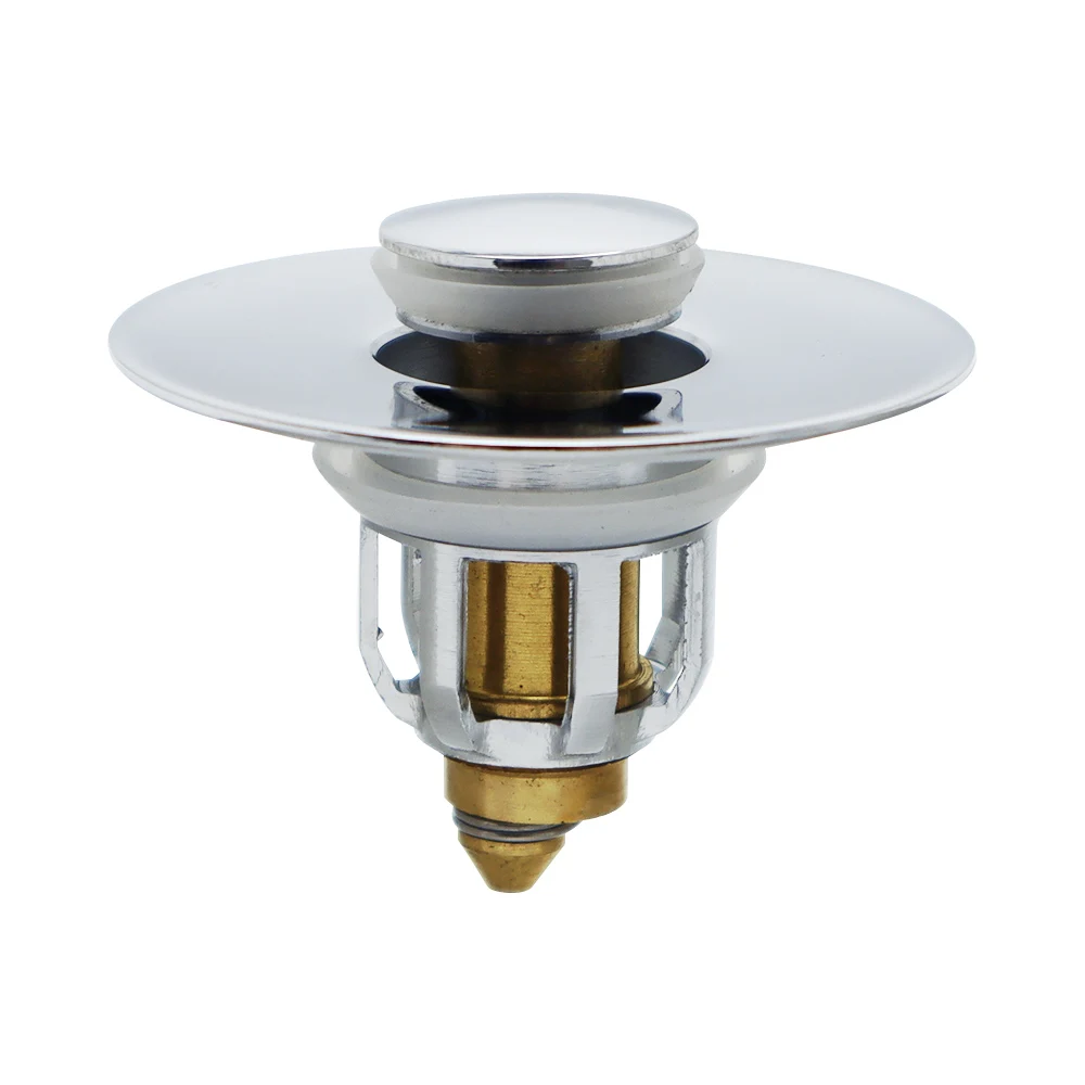 Guida-610023 Modern Universal Pop Drain Brass Push Sink Filter Anti-Clogging Hair Catcher Kitchen Hotel Updated Wash Basin
