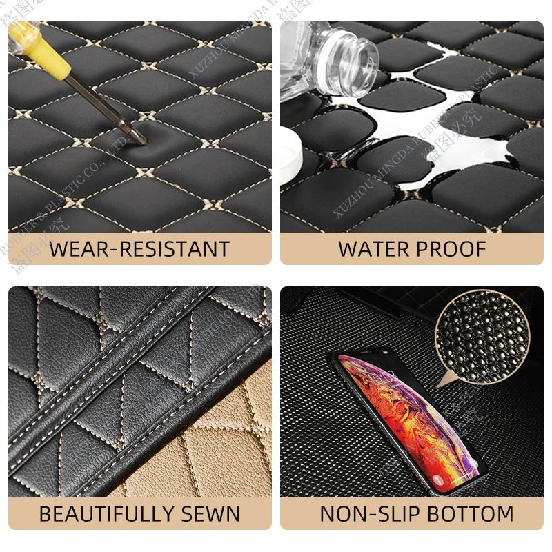 High Edge Design Car Trunk Mat For BMW 5 Series F11 Station Wagon 2012 2013 2014 2015 2016 2017 Non-Slip Bottom car trunk mat