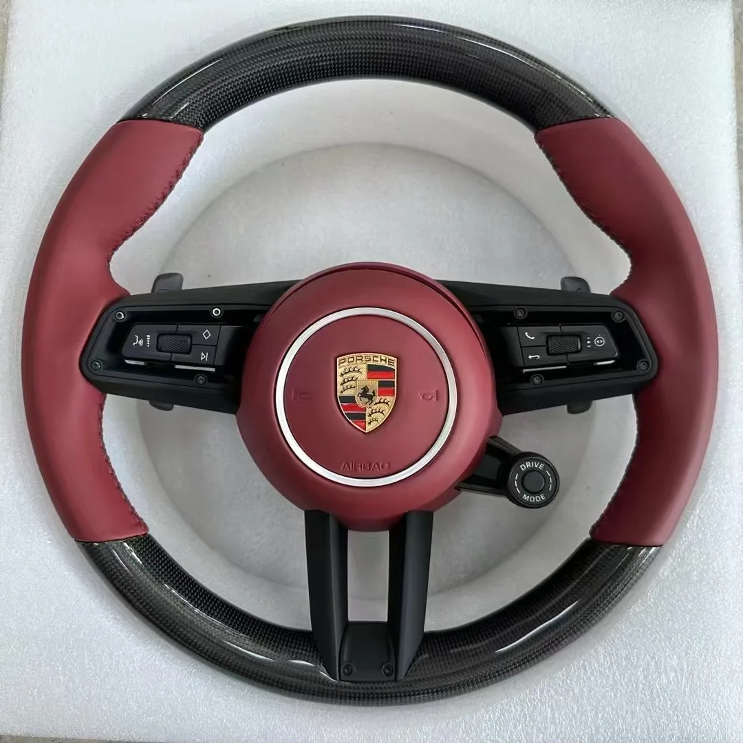 Модернизированный руль Alcantara для Porsches Panamera Macan Cayenne Cayman Taycan 911 718 996 997 958 981 987