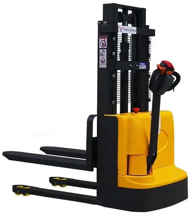 full electric pallet stacker fll-electric station driving forward lift stacking forklift