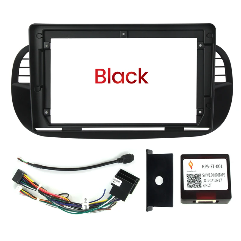9inch Car Radio Fascia Frame Kits for Fiat 500 Bravo 2007-2012 Stilo 2010 Dashboard Panel Video GPS DVD