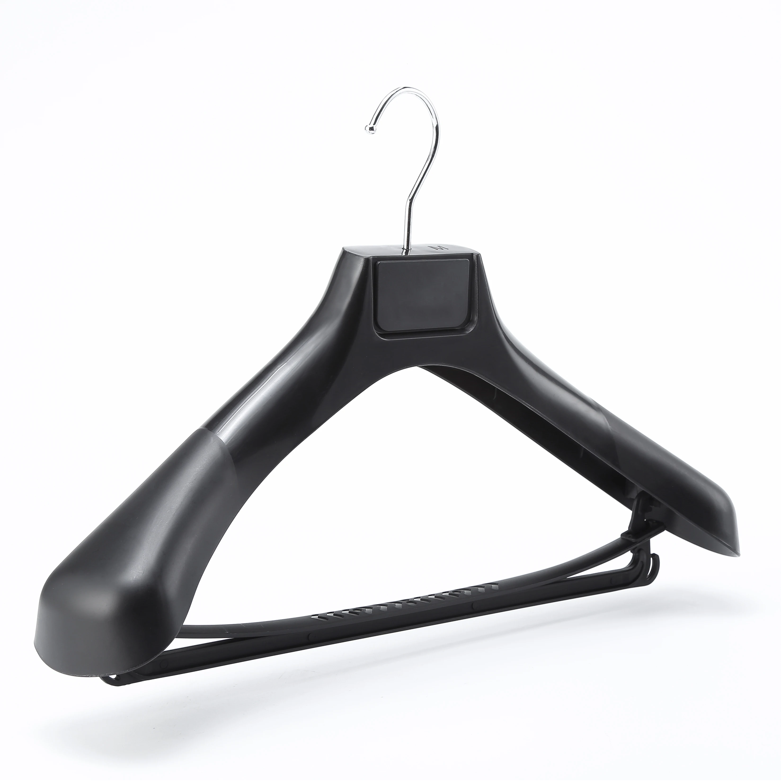 Luxury Non Slip  Women Suits Garment Store Display Hanger Man Suit Plastic Clothes Hanger