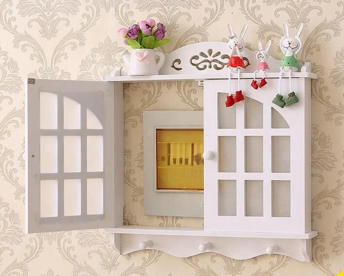 Window shades type home decoration use wooden box for Power Distribution Box