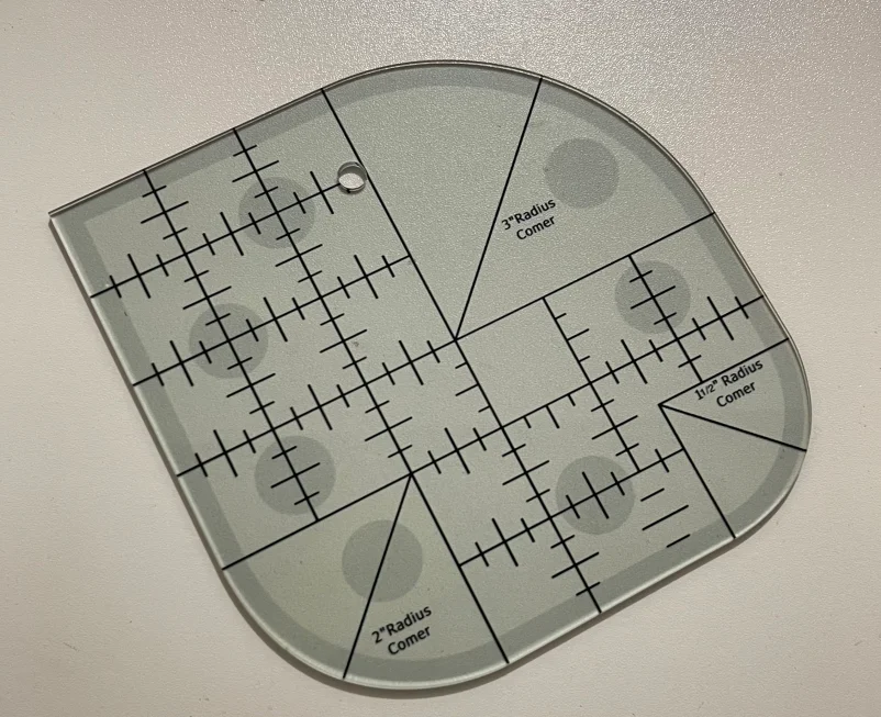 Новая акриловая линейка для шитья шаблон для художественного шитья портных товары для лоскутных изделий швейный инструмент