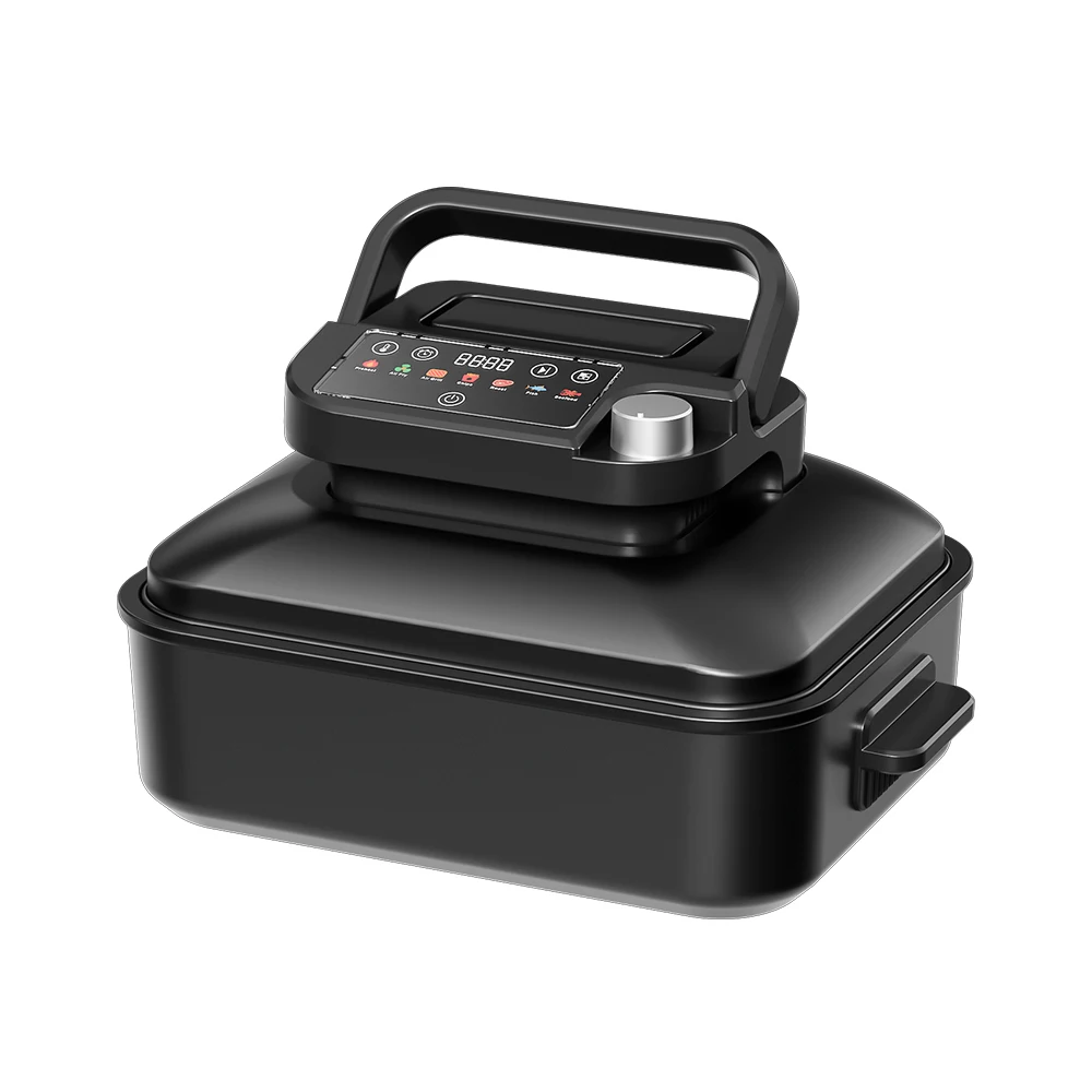 7 In 1 safe use Air Fryer 2 Accessories Big Size 6L Air Fryer grill for home use Multi-functional LED Display air fryer grill