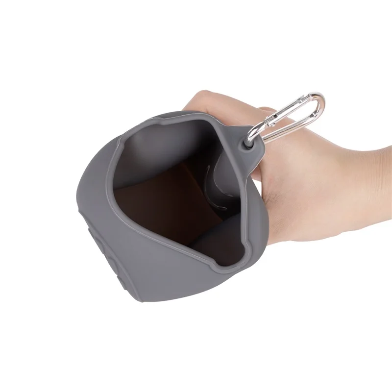 Силиконовый мешочек для собак, Карманный держатель для дрессировки питомцев и щенков с зажимом для еды, прогулок с собаками
