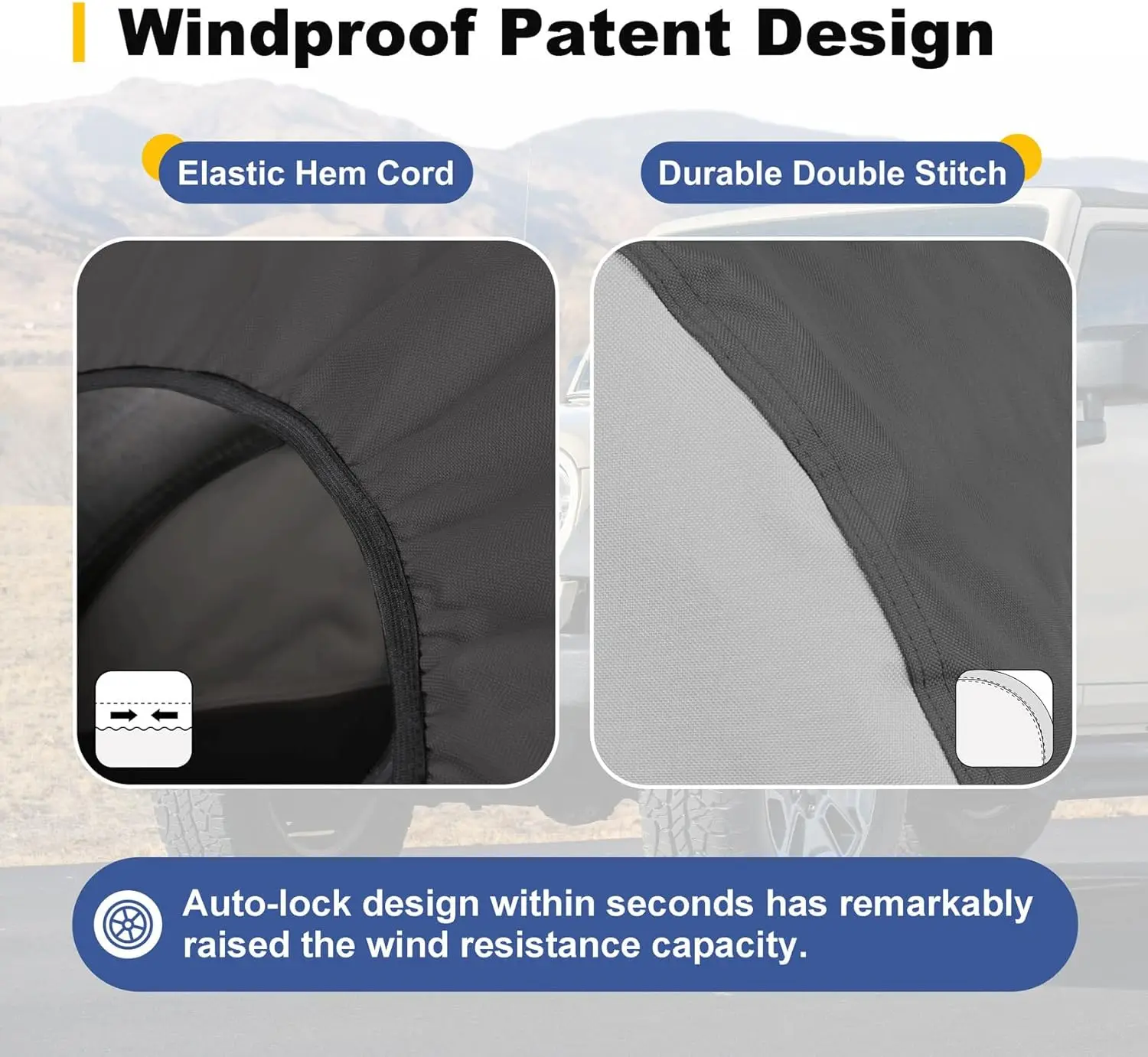 Waterproof UV Protection Different Sizes RV Tire cover waterproof RV wheel cover