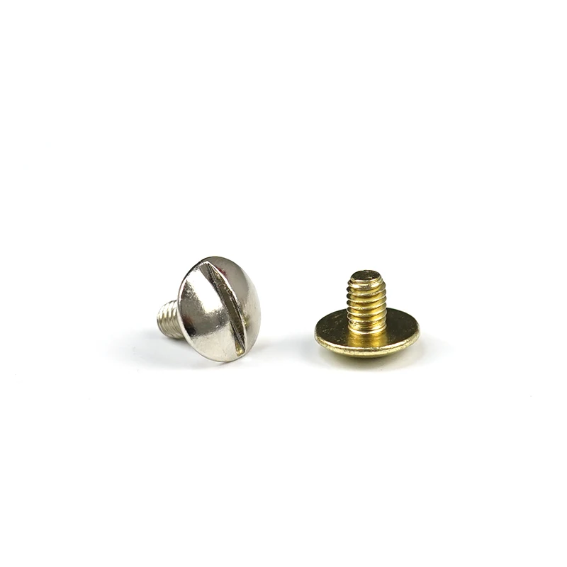Furniture Accessories Pan Head Fine Thread Brass Slotted Screws Luxury Copper Cabinet Drawer Fixed Screws