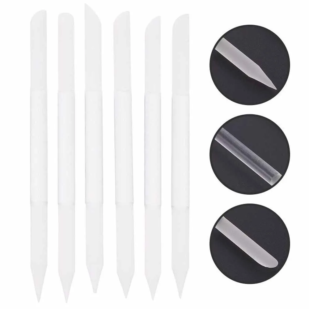 Low Moq Factory  Customized cuticle pusher Durable Colorful Glass Nail File