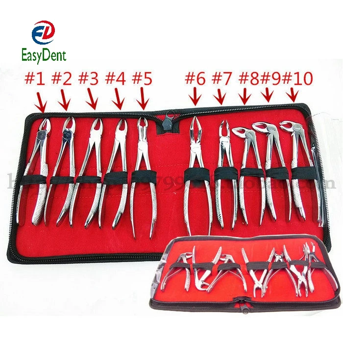  Hot Selling Dentagra Dental Forceps Suit Tooth Sets of dental instruments include post pliers for adult