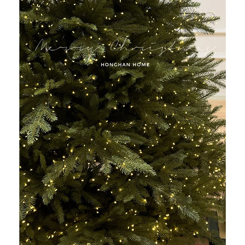 Programmable Light PVC PE  Mixed Prelit Artificial Led Christmas Tree On Sale