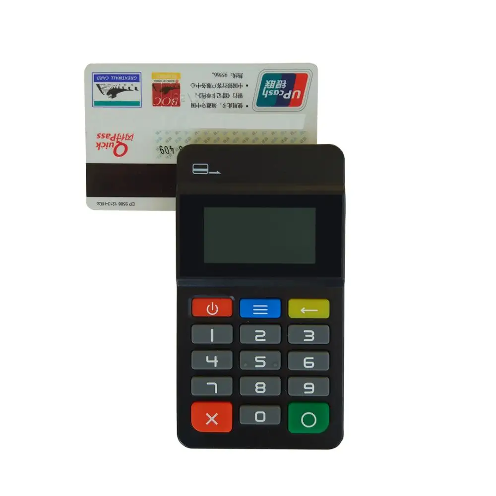 
Waypotat MPOS Mobile Payment Terminal Magnetic Card Reader NFC IC chip card reader with keypad pinpad 