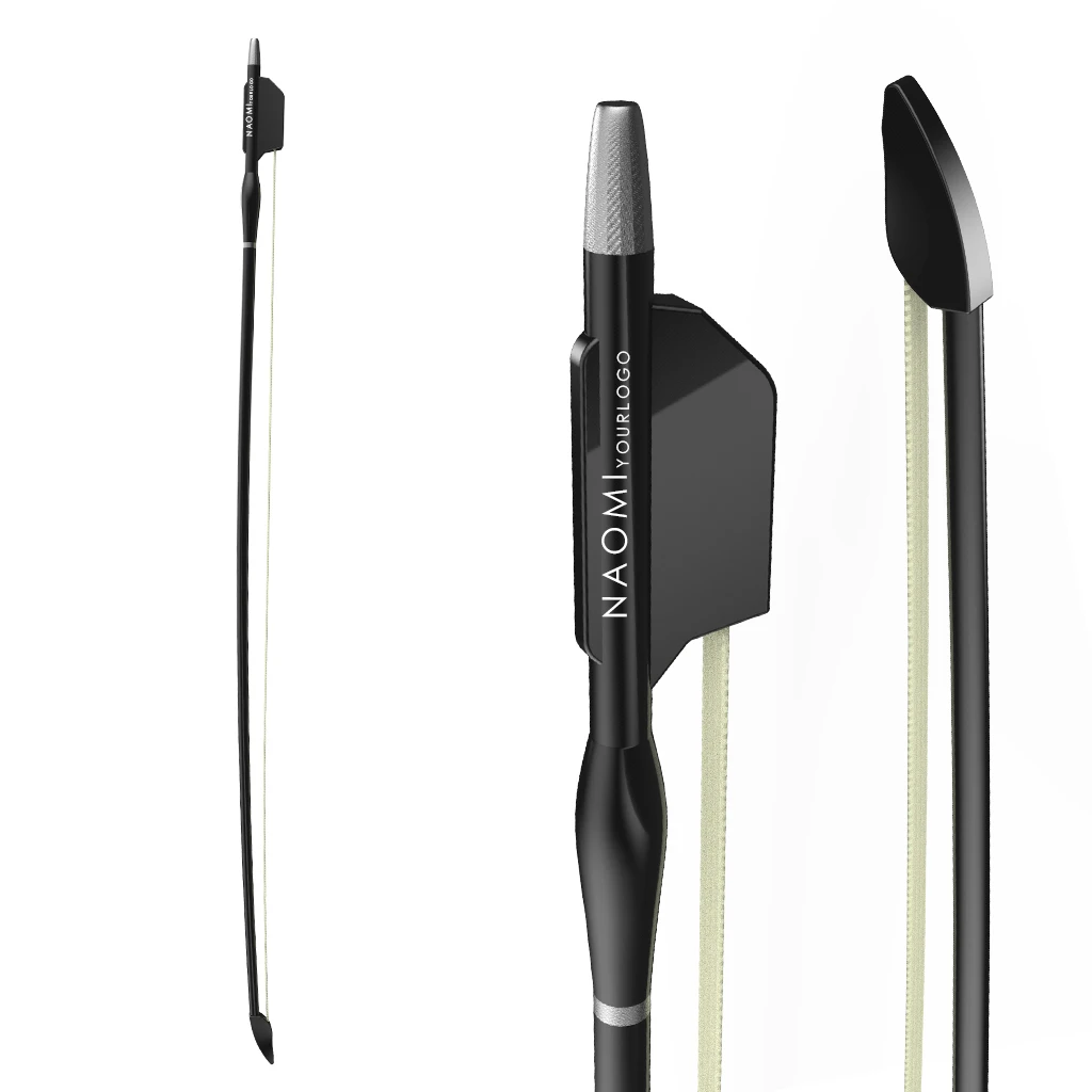 NEW Professional Carbon Fiber Violin Bow in Black Special Design Well Balanced Perfect Weight Premium Mongolian Horse Hair OEM