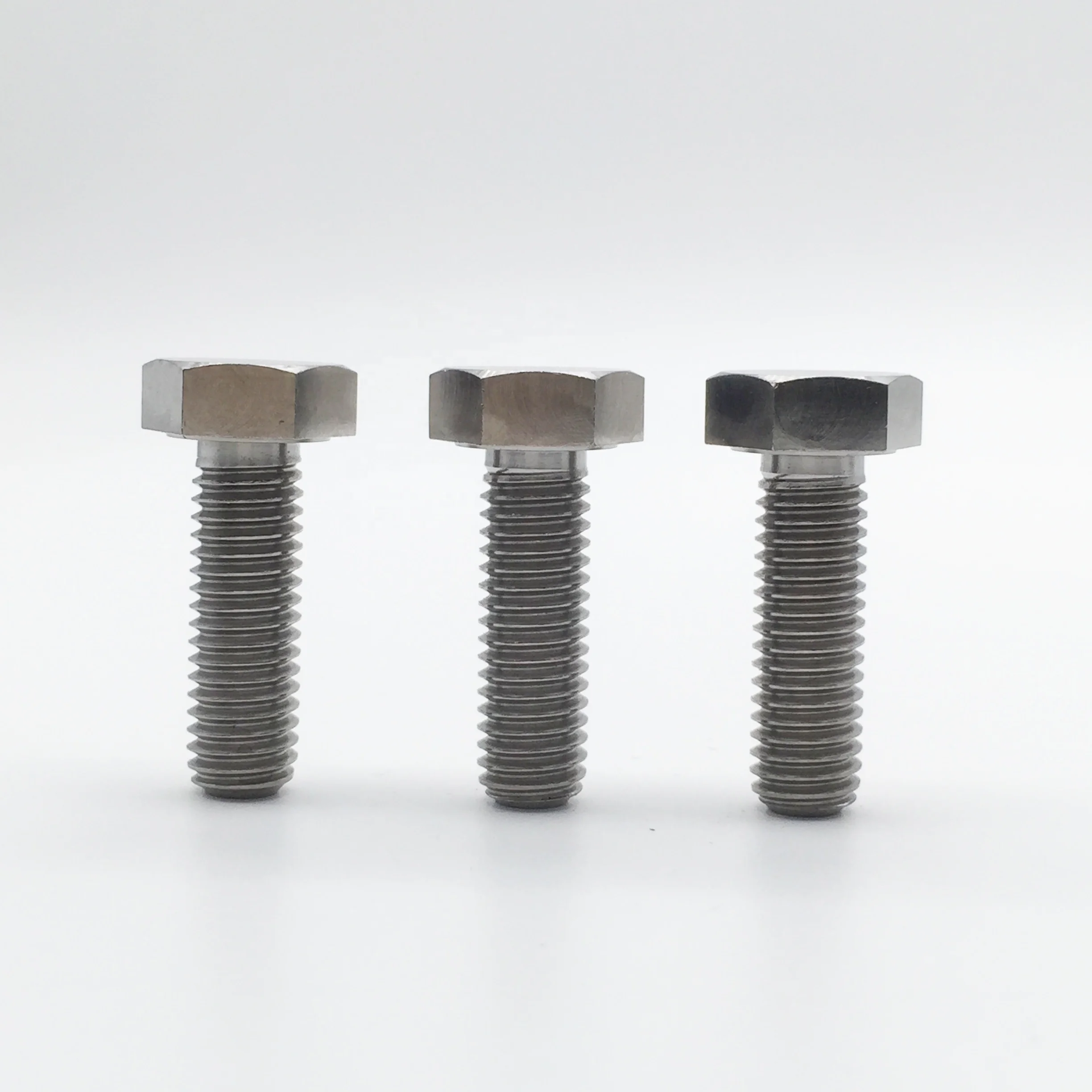 Factory supply m5 m6 m8 m10 titanium hex bolt