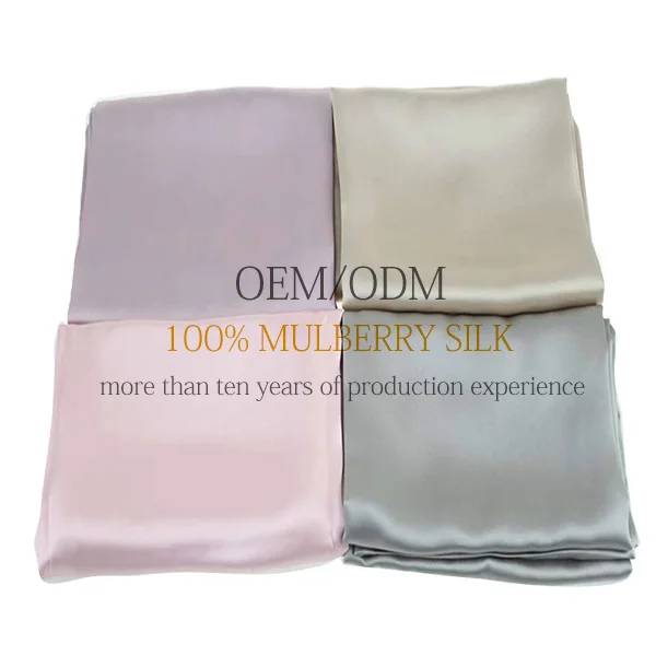 Light Luxury Bedsure 16 19 22MM Mulberry Silk Eye Mask Pillowcases 6A Grade Embroidered Printed Home Hotel Sleep Use