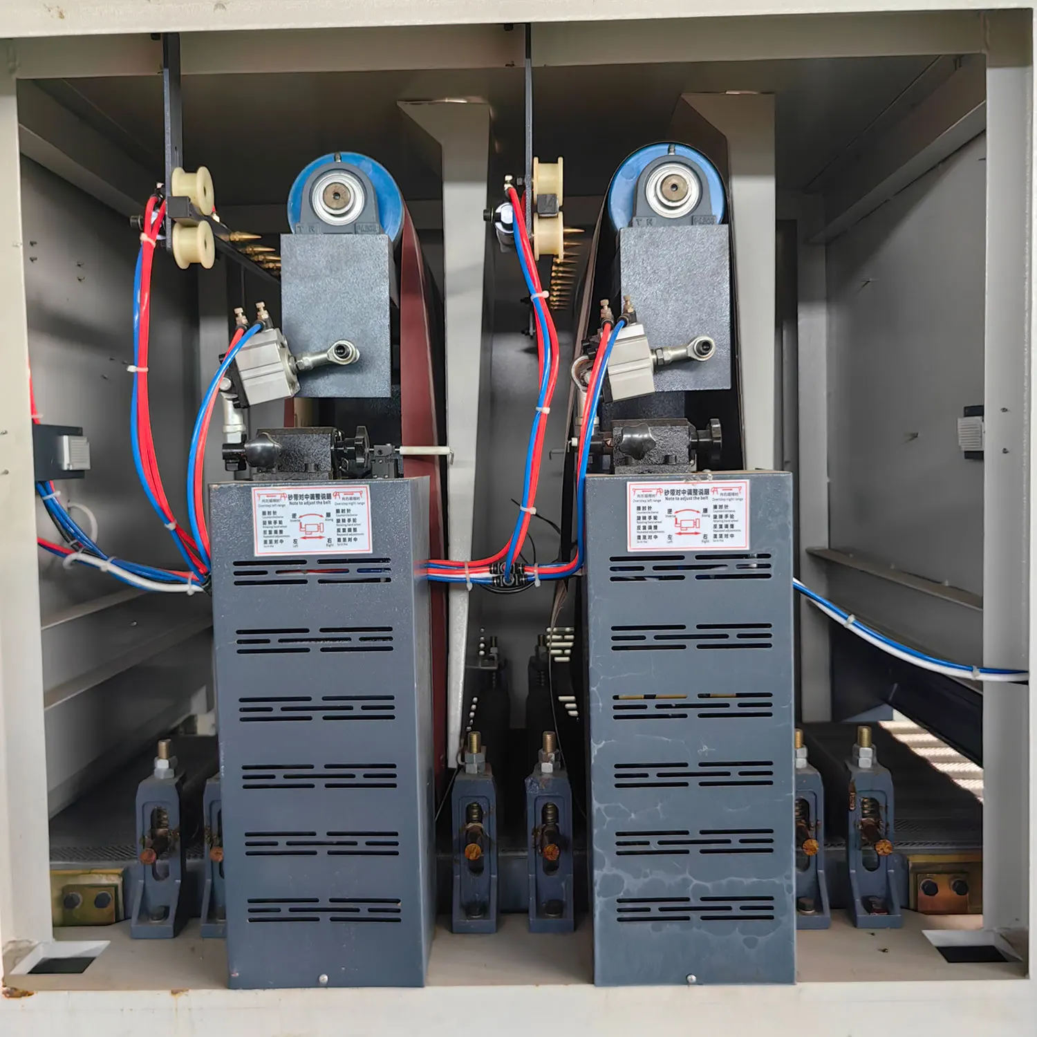 Industrial woodworking machine floating lacquer sander line wood door cabinet door