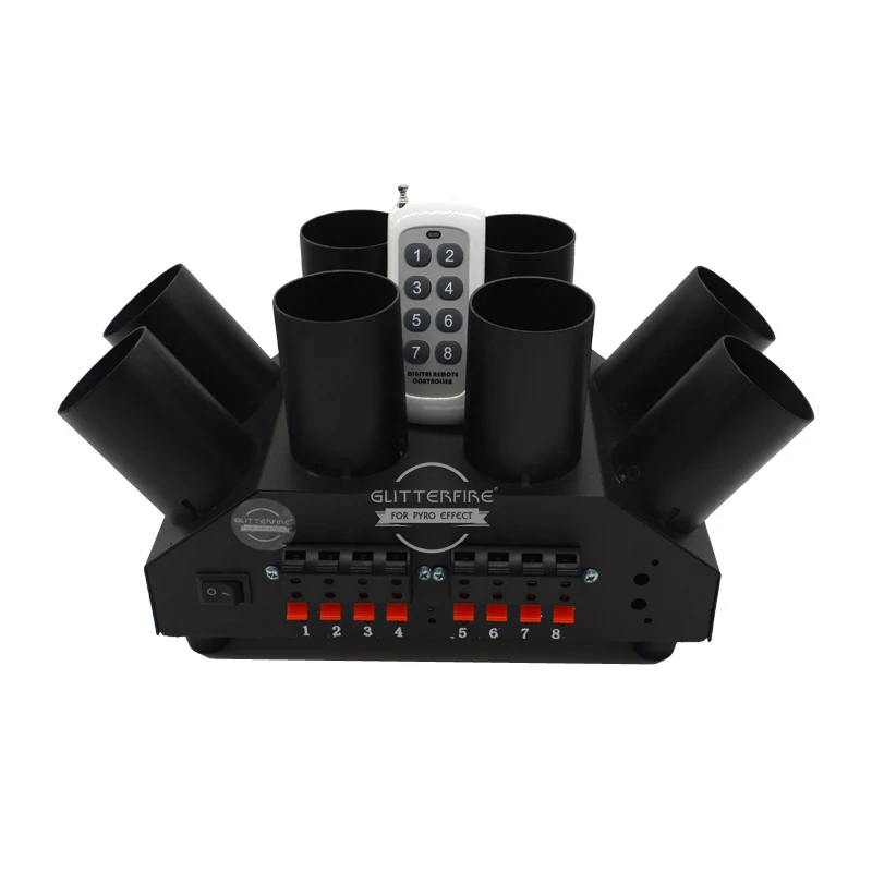 Remote control stage fountain ignition machine 8 channel firework sculpt firing system party stage cold spark wedding decoration