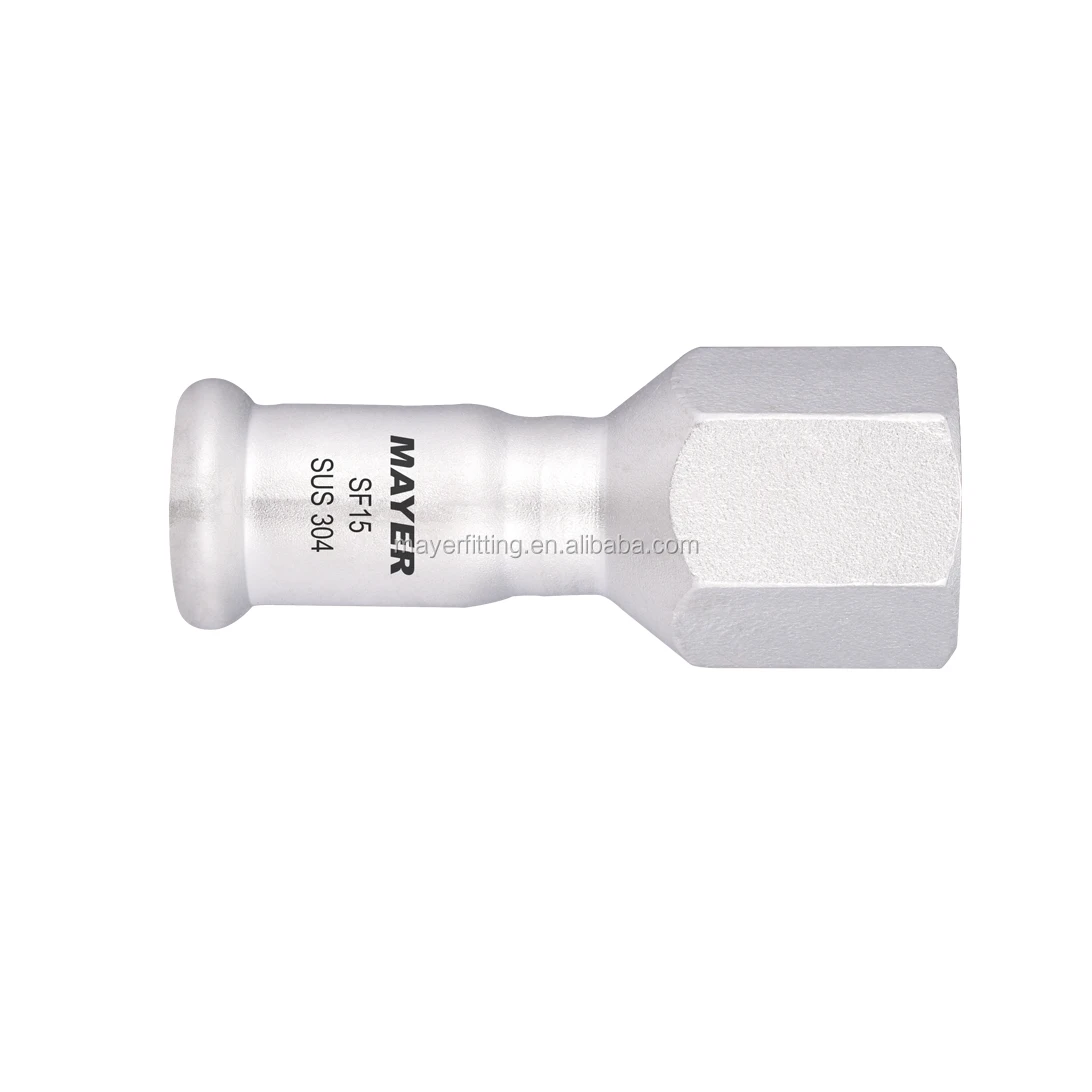 Stainless Steel M Profile female adapter compression press fitting coupling fittings