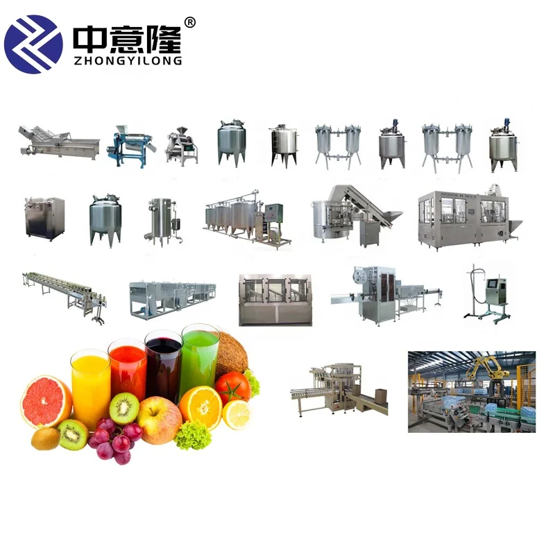Apple lemon sugar cane carbonated drinks and soft juice processing line  fruit  juice  production line with professional  team