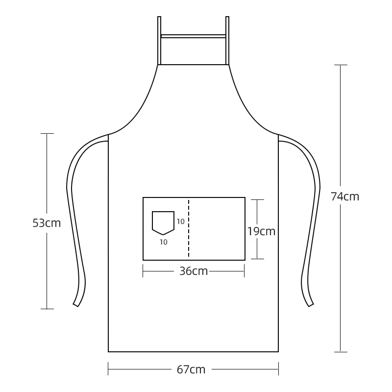 Chef Uniform Waterproof Kitchen Hotel Uniforms Salon Apron Waiter Uniform Cotton Barista Aprons Custom