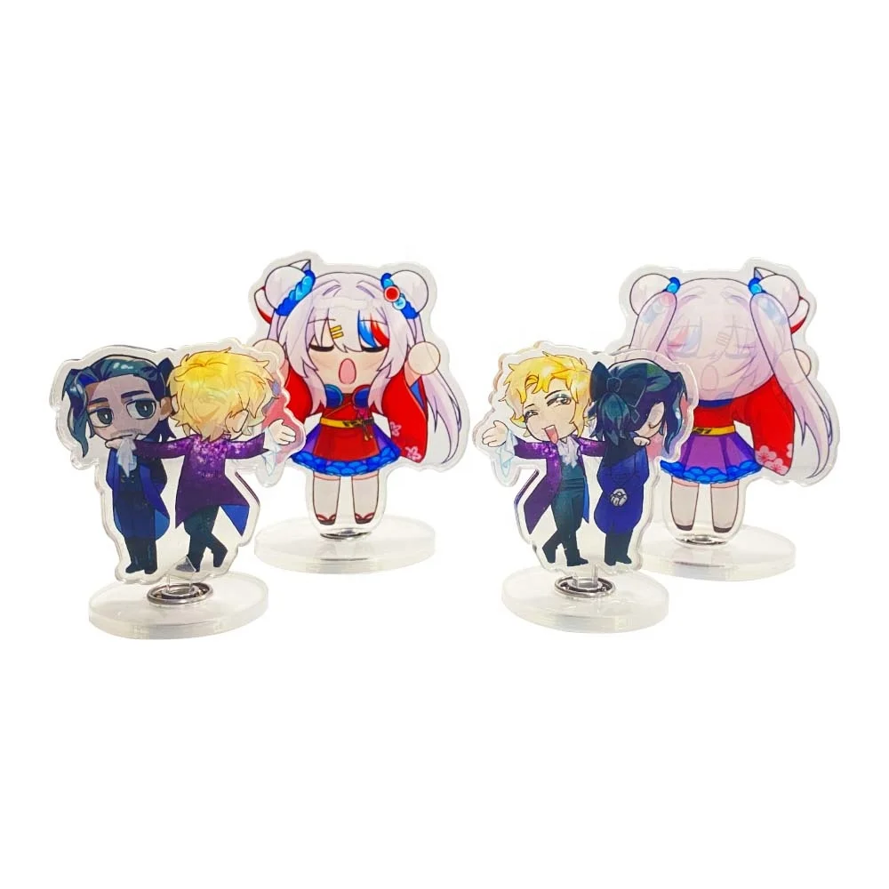 Customized Double-Sided Acrylic Display Stand Cartoon Animation Characters Rainbow Transparent Rolling Acrylic Standee