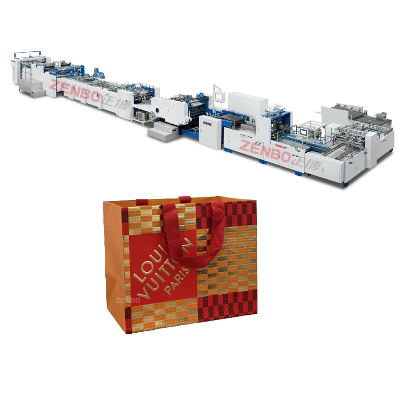 luxury boutique machine-making-paper-bag-production-line