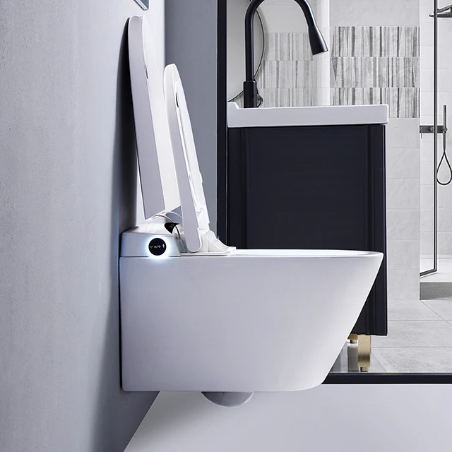Bathroom Ceramic Luxury Automatic Sensor Flushing Electric One Piece Smart Toilet Intelligent