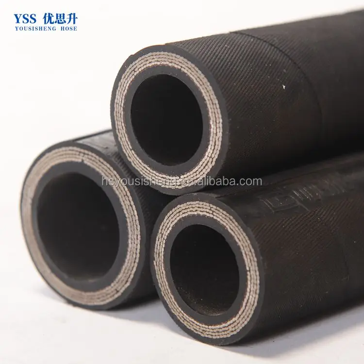 60m10bar 20bar 4inch Fiber Braid Rubber Fuel Suction and Discharge Oil Hose with Wire Helix