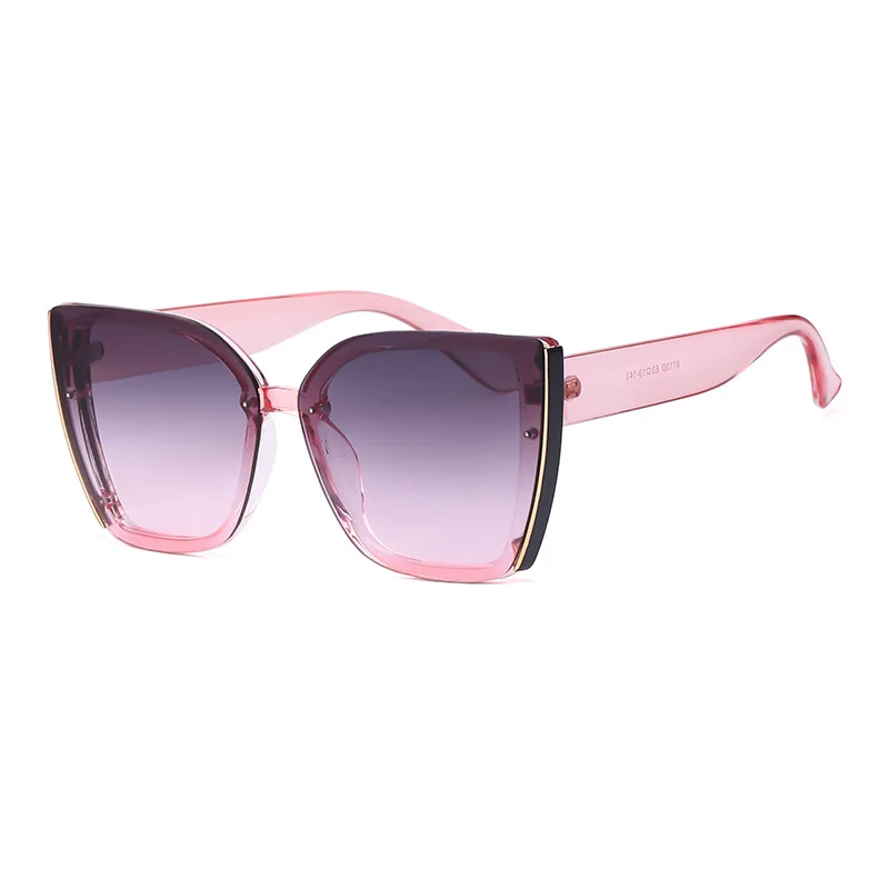 Factory price Luxury contrast enhancing Oval Women Designer Mens Fashion  polarized custom PC Frame Sunglasses