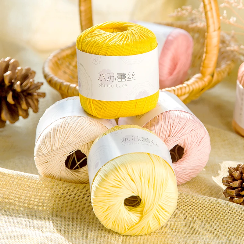 Yarncrafts чесаный органические ручного вязания 8 слоев молочная хлопковая крючком нарядное окрашенная пряжа из полиэстера