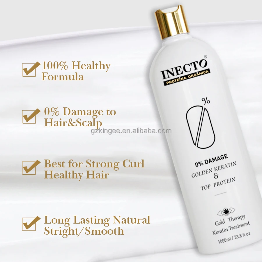 Formaldehyde Free Hair Straight Treatment INECTO Bio Protein Keratin Hair Straightening Cream for Healthy Curl Hair