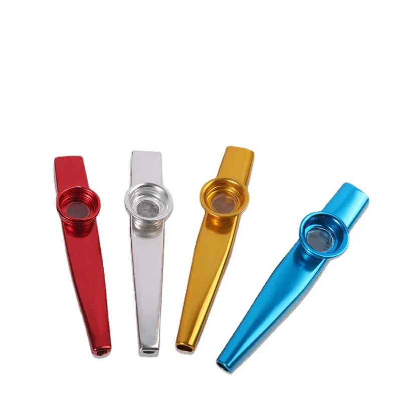 Metal card/plastic ancestor flute mouth blowing instrument Plastic card ancestor flute Small and portable