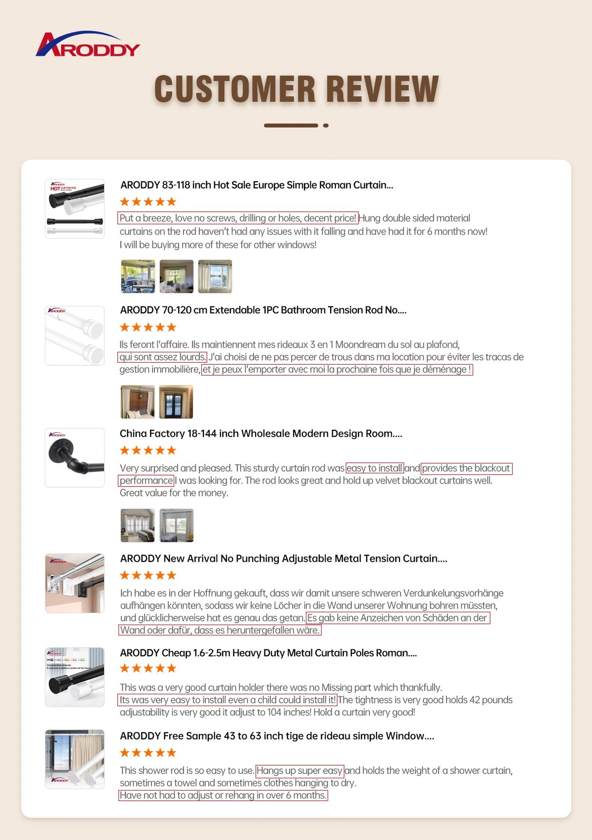 ARODDY 27.6-47.2inch Adjustable Wholesale Divider Metal Iron Poles Windows Curtain Rod Price Extendable Curtain Poles