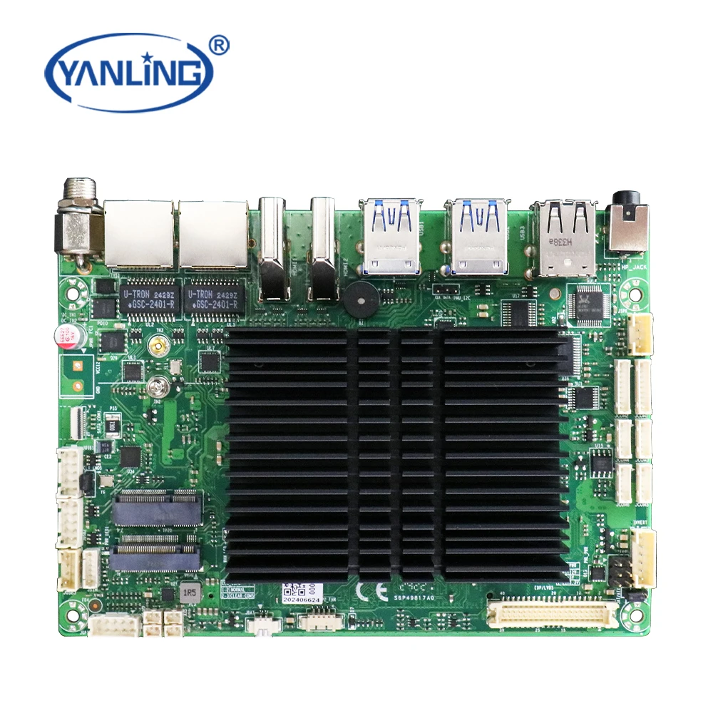 Intel Celeron J6412 Processor Dual Lan Industrial Mini-ITX Motherboard  with 11 USB 6 COM