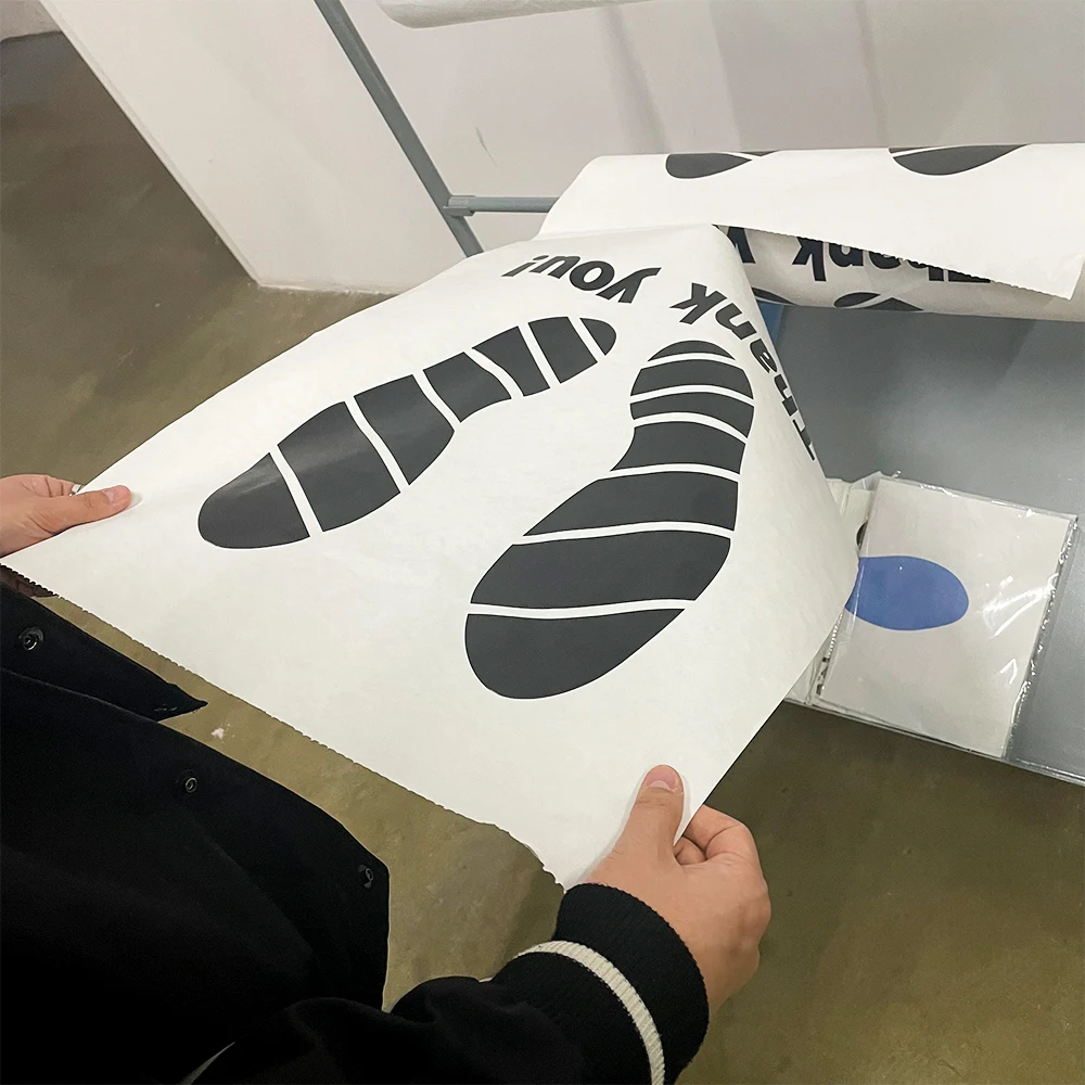 Custom Thank You Paper Matts Disposable Car Paper Floor Mats For Cars Auto Detailing