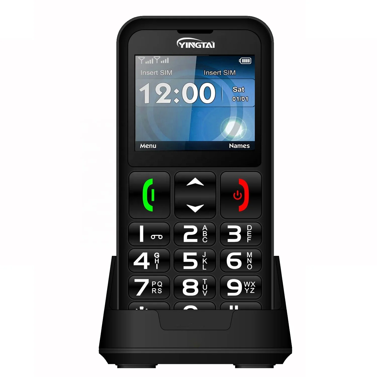 4g type-c port 2.2-inch dual sim with camera senior phone 4g cordless telephone for elderly 4g handset with big button disabled