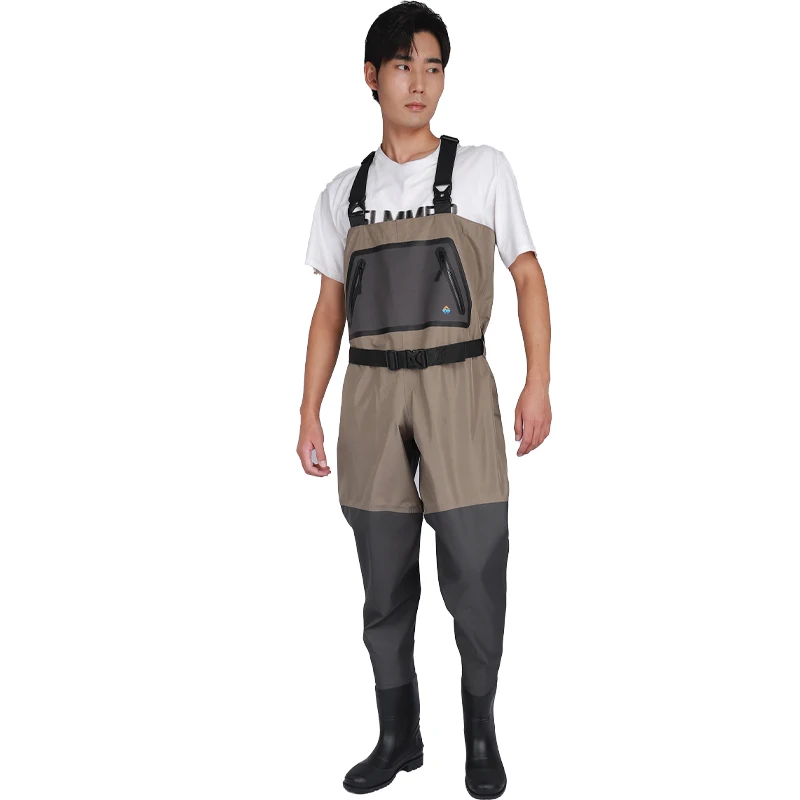2024 Hot Sale Boot foot Chest Wader 3-Ply  breathable moisture permeable Waterproof hunting Fishing waders