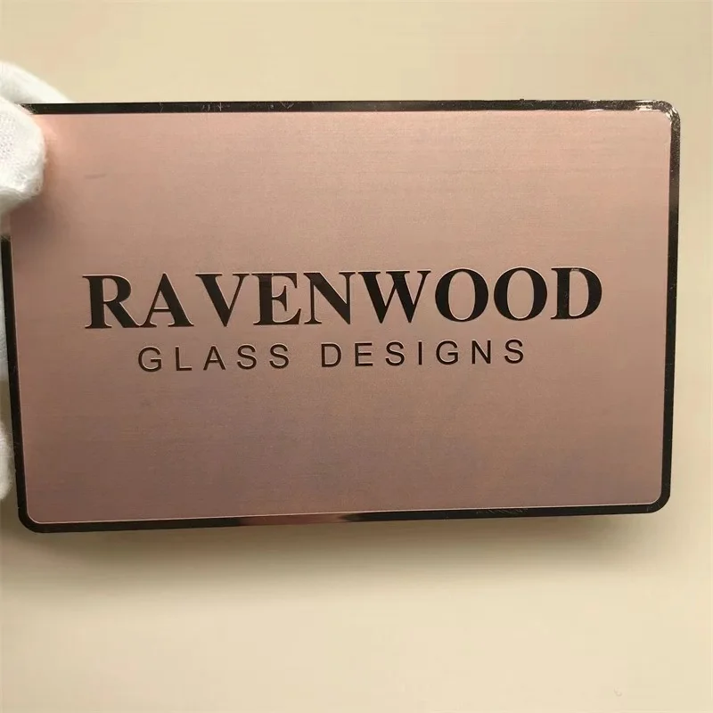2023 Hot Personalized Luxury Gold Stainless Steel VIP Membership Blank Credit Cards Metal Business Cards for Laser Engraving