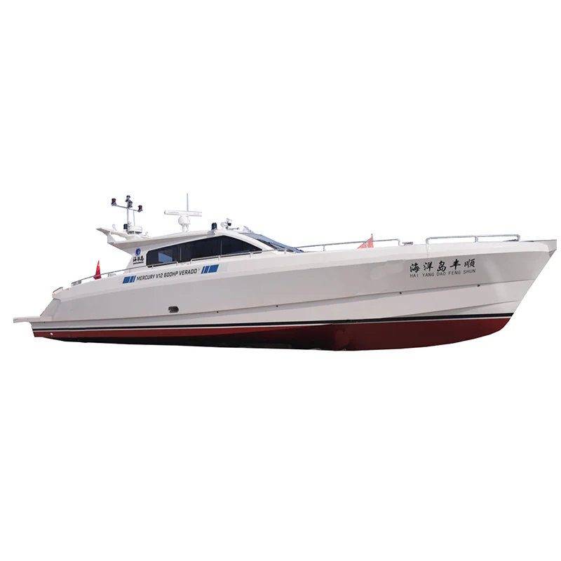 Customizable 17m Aluminum Alloy Luxury Yacht Fishing Boat