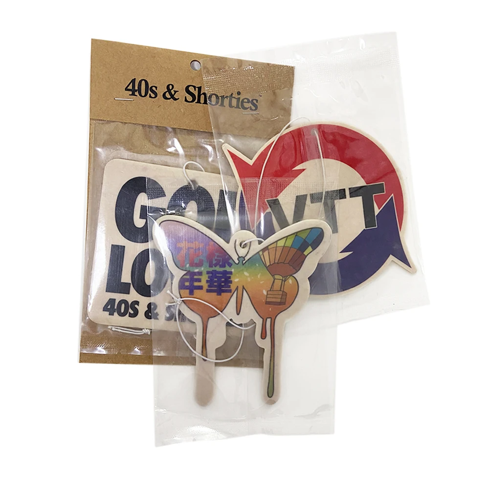 Oem printed logo coffee multiple scent car air freshener strong smell