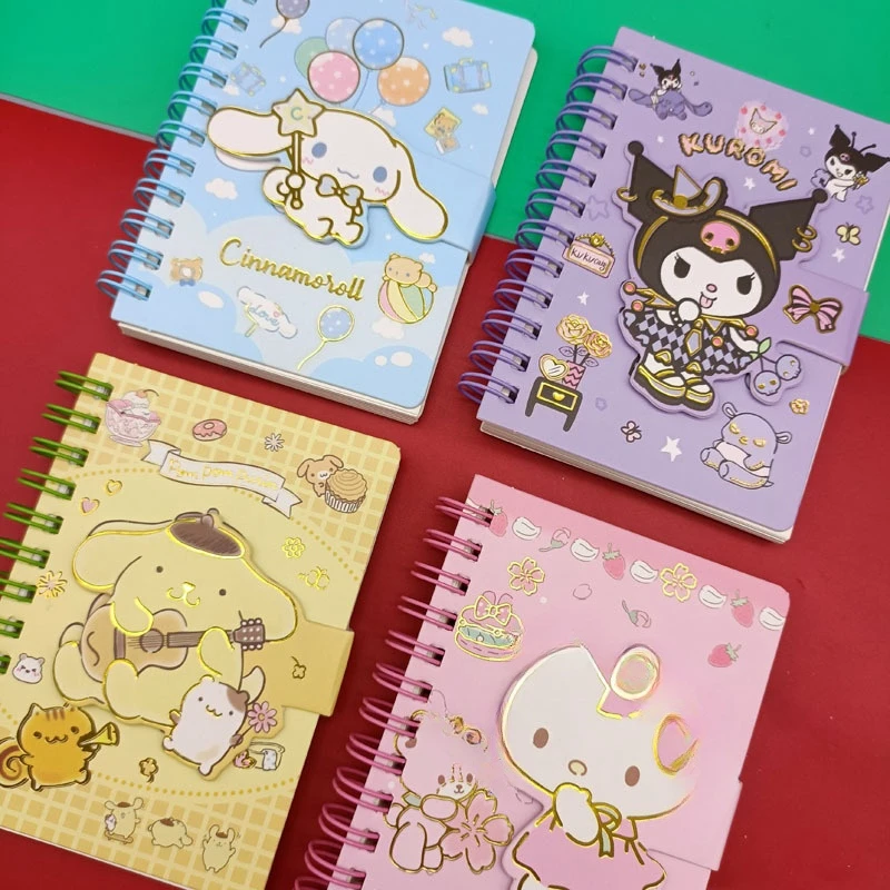 Wholesale Cartoon magnetic buckle coil notebook primary school third grade notebook