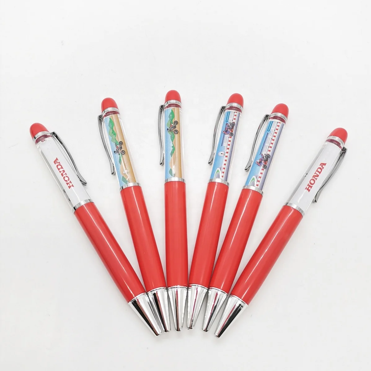 Car Company Promotion Gifts 2D or 3D Motorcycle Moving Floater Oil Pen Car Floating Liquid Pen