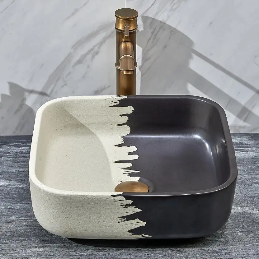 Chinese hand painted jingdezhen bathroom sinks