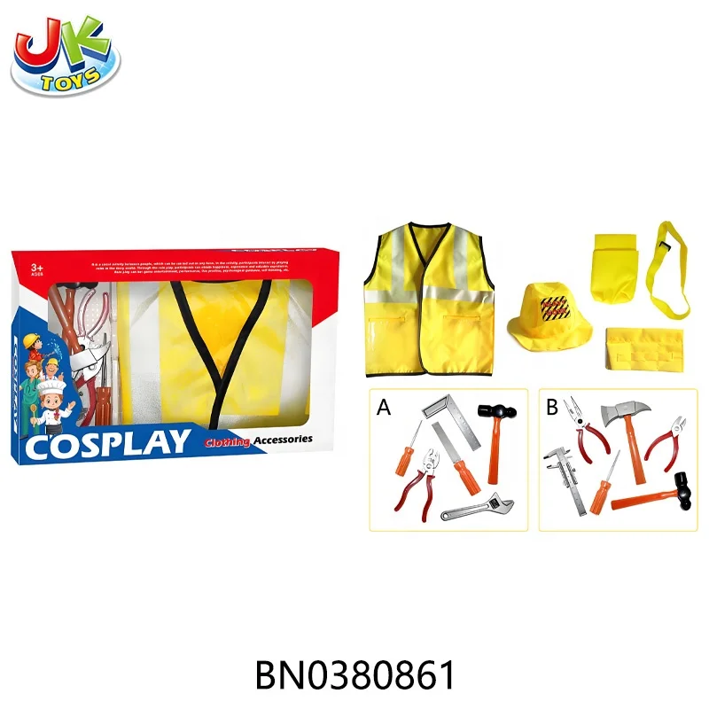 Play House Game Toy Cosplay Police Clothes Cap Boy Girl Policeman Uniform Children Police Toys